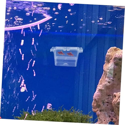 Self-Floating Fish Breeding Box Double-Layer Fry Incubator for Betta Fish Aquarium Nursery Divider with Easy Access