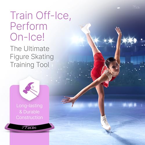 Turn Board for Dancers and Skaters, Ballet and Figure Skating Spinner | Off-ice trainer to improve spins, turns and balance for ballet, ice skating, cheer and gymnastics, all levels - color: Purple