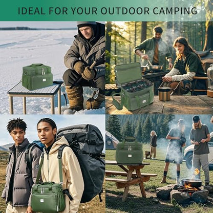 Upgraded 1LB Propane Tank Storage Bag for 6-Pack Camping Canisters, Multi-Pocket Carry Pouch for RV & Outdoor Cooking - size: 6-Pack