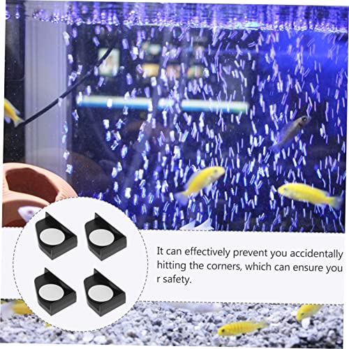balacoo 12pcs Thickened Fish Tank Corner Pads Collision Cushions for Aquarium Adhesive Shockproof Guards for Tabletop and Furniture Safety