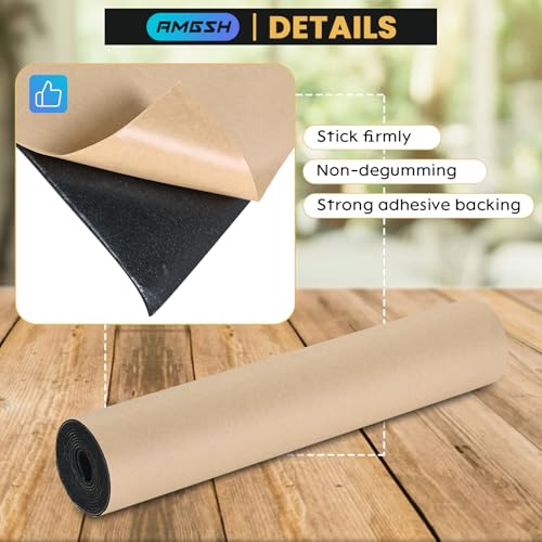 Sponge Neoprene with Adhesive Foam Rubber Sheet | 1/16" T X 12" W X 54" L Padding Gaskets,Crafts for Weather proofing or Stripping DIY Gasket or Sealing Material - size: 1/16” Thick X 12” Wide X 54” Long