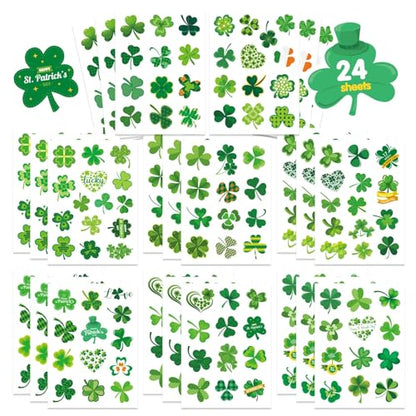 309 PCS St. Patrick's Day Stickers - 24 Sheets Lucky Shamrock Stickers - style: St. Patrick's Day