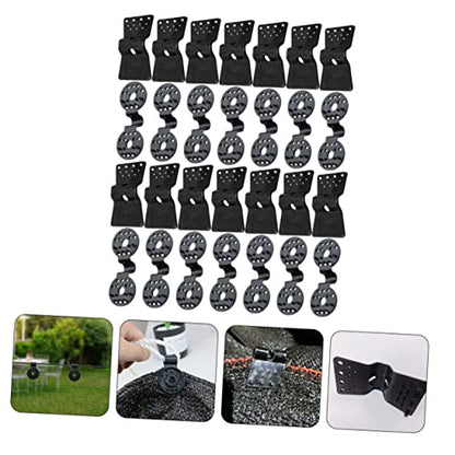 KESYOO 30Pcs Non Slip Mesh Buckle Clips for Shade Cloth and Greenhouse Fixing Durable Sunshade Clamp for Secure Attachment of Nets and Canopies