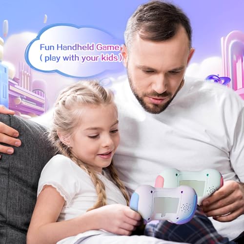 Christmas Fast Push Game Fidget Toys Handle, Upgraded Flashing Quick Press Games Pro for Kids, Speed Push Light Up Fidget Game, Educational Handheld Console Gamepad Toy for Boys, Girls - style: Red