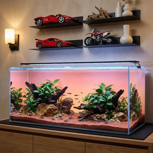 15 x 30 Inch Fish Tank Pad, Aquarium Leveling Mat, Black | Water-Resistant Surface, Easy to Cut, Helps Cushion the Tank Base, Suitable for Aquariums and Terrariums - color: Black, size: 15 x 30in