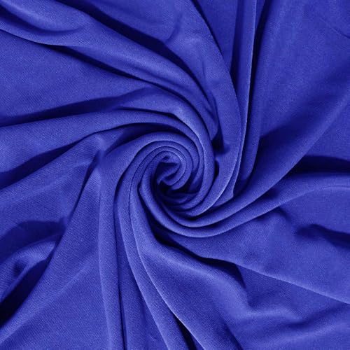 Instant Hijab Ready To Wear Hijab Scarf for Women Soft Long Muslim Jersey Hijabs Head Scarf for Prayer Abaya - color: Royal Blue