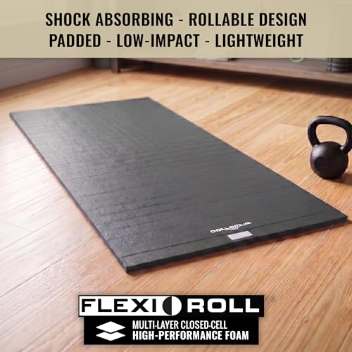 Dollamur 5'x10'x1.25" Jiu-Jitsu Mat, Tatami - color: Charcoal Gray