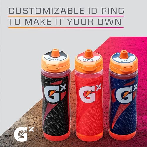 Gatorade Gx NFL Non-Slip Squeeze Bottles, 30 fl oz, Gx Hydration System - color: Carolina Panthers