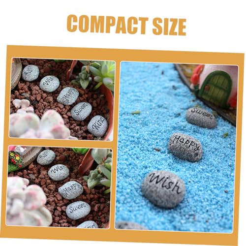 POPETPOP 5pcs Aquarium Decorative Gravel Mini Landscape Rocks for Flowerpot Fountain Garden