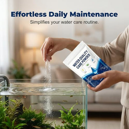 Aquatic Care Powder for Pond and Aquarium, 2026 Upgrade Aquatic Care Powder for Fish Shrimp & CrabEasy-Mix Pond and Aquarium Water Care Support, Maintenance Friendly Daily Water Care, 100g (3)