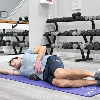 OPTP AXIS Firm Foam Roller, High Density Foam Roller for Physical Therapy, Yoga, Pilates, Fitness Exercise and Sports Training (Black, 12" X 3" Half-Round) - color: Black - 12" X 3" Half-round