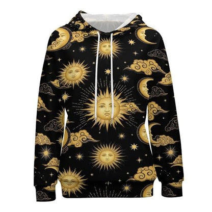Hooded Sweatshirt for Women with Pocket, Lightweight Pullover Tops Casual Hoodies Sweatshirts - color: Picture(243), size: Large