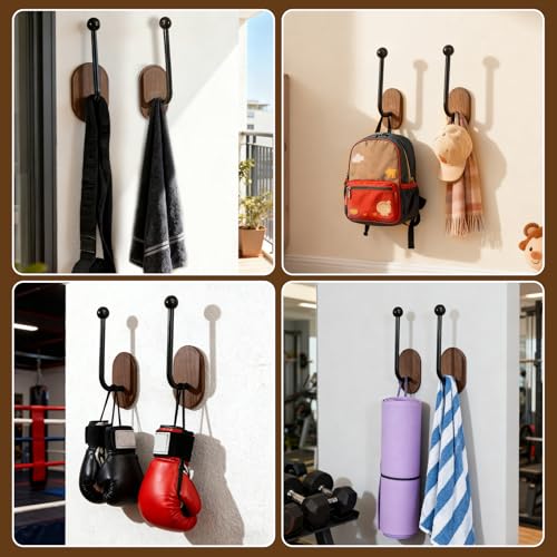 Wall Mounted Boxing Glove Holder, Easy to Install Boxing Glove Wall Hooks, Boxing Gloves Drying Stand