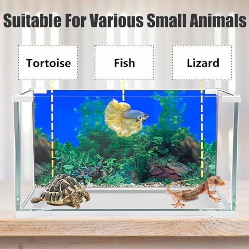 Fish Backgrounds Paper Double Sides Undersea Aquarium Background Poster Colorful Sea Anemone Fish Tank Background Sticker Decorations 16"x 33"