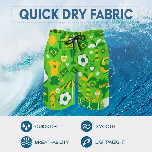 Mens Trunks Breathable Quick Dry Mesh Lining Holiday Party Beach Board Shorts - color: Style-19, size: Small