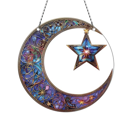 Islam Symbol Ornaments Acrylic Window Hanging - Gifts for Islam Symbol Lovers, Islam Symbol Gifts for Women Men - Islam Symbol Decor - Islam Symbol Christmas Decorations - size: 4 inches