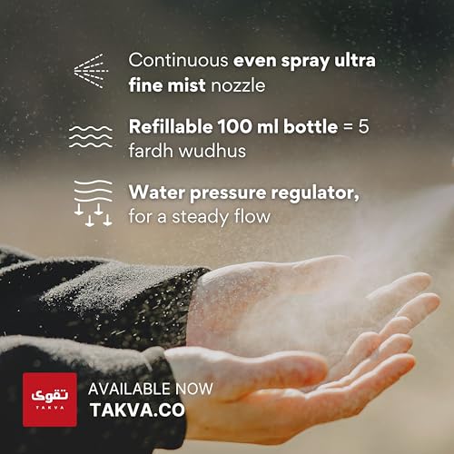 Portable Wudhu Bottle Shariah Compliant Portable Wudhu Sprayer For Islamic Ablution(Wudhu) Drip-Free Bottle