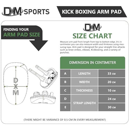 DXM SPORTS Muay Thai Pads Kickboxing Equipment Martial Arts Training Kick Pads for MMA, Taekwondo, Karate – Ideal for Kicks, Knees and Punches in Martial Arts Training (ONE PAD ONLY) - color: Black & Green