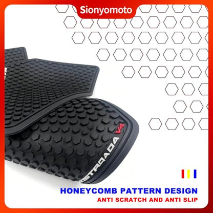 Fuel Gas Tank Pad Protector Stickers Decal Rubber Set Compatible with Multistrada V4 S V4S 2021 2022 2023 2024 2025 3pcs
