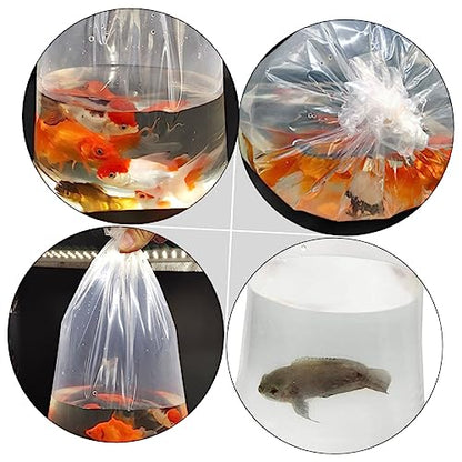 Ciieeo 50Pcs Creative Plastic Fish Transport Bags Outdoor Shipping Bags for Safe Packing and Organizing for Fish and Handling