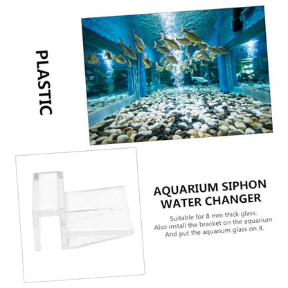VANZACK Aquarium Plastic Clips Glass Cover 4pcs Strong Support Holders for Tank 8mm Size Easy Installation Compact Design