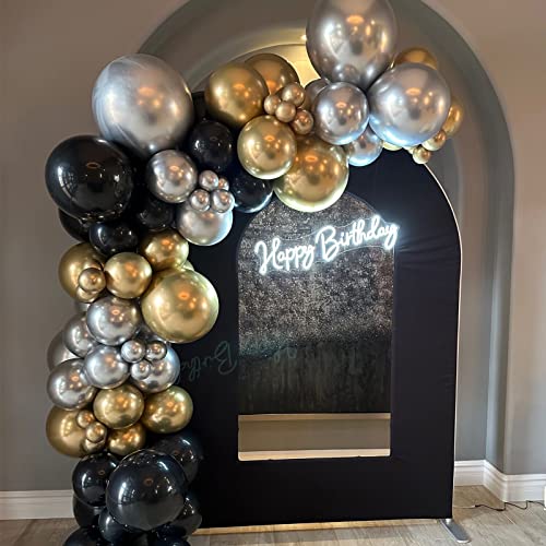 Voircoloria 130pcs Metallic Gold Balloons Arch Kit, 18 12 10 5 Inch - color: 05 Metallic Gold, size: 5/10/12/18 inch - 130pcs