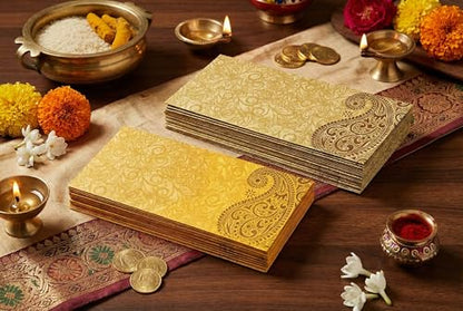eSplanade Money Gift Envelopes Lifafa - Multi Color Pack of 50 - Perfect for Weddings, Invitations, Photos, Graduation, Baby Shower