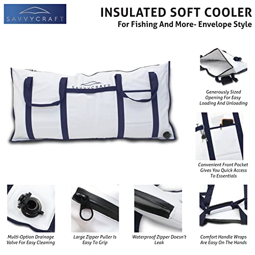 Savvycraft Waterproof Insulated Fish Kill Bag, Leakproof, 40" L x 20" H - style: Envelop: 40"l X 20"h