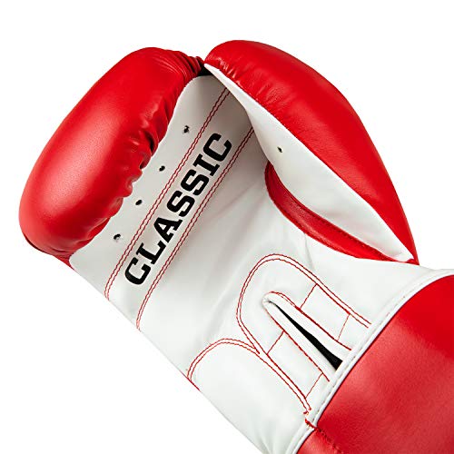 Title Classic Pro Style Training Gloves 3.0 - Boxing Gloves, Boxing Training Gloves, MMA Gloves, Oz Training Gloves, Kickboxing Gloves, Punching Bag Gloves, Sparring Gloves - color: Red/White, size: 16 oz