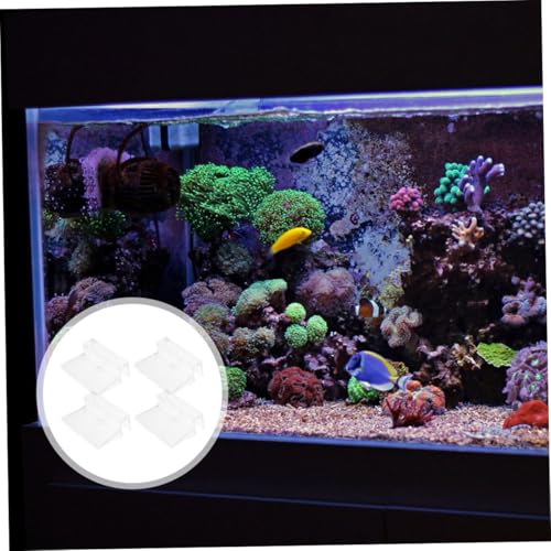 BESPORTBLE 12pcs Acrylic Aquarium Cover Clip Fish Tank Glass Lid Support Holder for Rimless Aquariums Easy Installation Design for Thickness