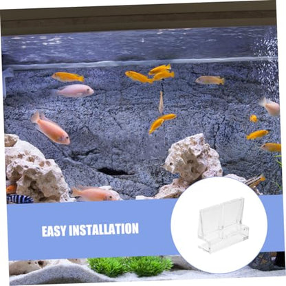 BESPORTBLE 6pcs Acrylic Fish Tank Cover Clips Support Brackets for Rimless Aquariums Clear Design for Easy Installation Elegant Look for Fish Safety Aesthetic Appeal