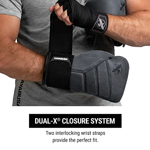 Hayabusa T3 LX Leather Boxing Gloves | Leather Boxing Gloves, Training Gloves Men and Women, Sparring Gloves, Heavy Bag Gloves, 16oz Boxing Gloves, Muay Thai Gloves - color: Obsidian, size: 14oz