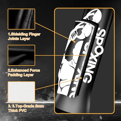 Freestanding Punching Bags for Adults Teens - 70" Heavy Bag with Stand Men Standing Boxing Inflatable Kickboxing Training MMA Muay Thai Fitness - style: Fight Men Pattern
