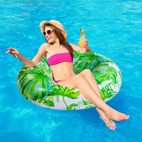 Adult Pool Floats,Inflatable Pool Floats,Pool Swimming Ring,Water Fun Large Inflatable Summer Beach Swimming Rafts Adult