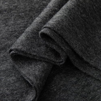 100% Pure Cashmere Scarf for Women Men, Warm Winter Wrap - color: Charcoal Grey