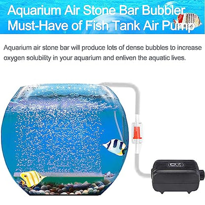 Aquarium Air Stones Bar 6 Inch Air Stone Kit with 5 Pcs Square Oxygen Diffuser Bubble Release Mineral Airstones for Fish Tank Pumps Small DWC Bucket Needs - color: Blue Stone Bar, size: 6 Inch 5PCS
