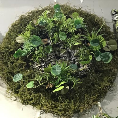 Artificial Lotus Leaves Home Decor 2pcs Simulated Plastic Lily Pads Decorative Greenery for Indoor Table and Aquarium Display