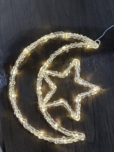 Ramadan Crescent and Star acyrlic Light