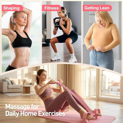 Upgrade 8 Tubes Pedal Resistance Bands with Handles, Multifunction Tension Rope Exercise Bands, Home Gym Elastic Yoga Pedal Puller Stretch Bands for Full Body Workout, Yoga, Waist, Arm, Leg - color: Purple