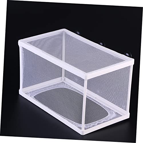 Mikikit 3pcs Fish Isolation Box Cups for Breeding Fish Aquarium Mesh Hatchery Net for Safe Separation