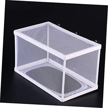 Mikikit 3pcs Fish Isolation Box Cups for Breeding Fish Aquarium Mesh Hatchery Net for Safe Separation