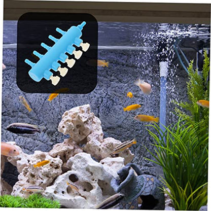 Generic Fish Tank Regulator Valve Fish Tank Accessories Clamp Electric Inflatables Fish Tanks Feature Pool Oxygen Pump Diverter Aquarium Mesh Lid Kit Control Pipe Abs Blue