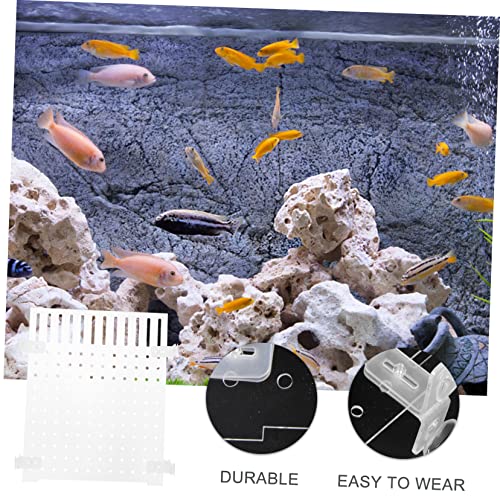 COLLBATH Acrylic Isolation Board for Aquarium Fish Tank Divider Transparent Acrylic Cups Easy to Install for Fish Separation and Filtering
