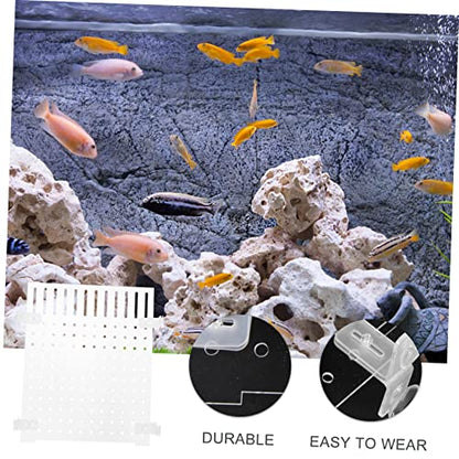 COLLBATH Acrylic Isolation Board for Aquarium Fish Tank Divider Transparent Acrylic Cups Easy to Install for Fish Separation and Filtering