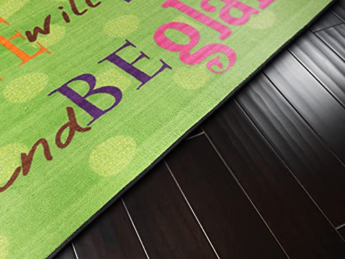 Flagship Carpets This is The Day The Lord Has Made Bible Worship 영감을 주는 멀티컬러 러그, 어린이 교실 카펫 또는 어린이집 활동 공간용, 1.2 x 1.8m(4 x 6피트), 직사각형 - size: 4' x 6' (Rectangular)