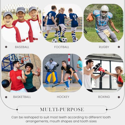 Yaomiao 2 Pcs Mouth Guards Christian Teeth Guards Sport Game Guard & Case Religious MouthGuard Soccer Football Basketball Baseball Wrestling Lacrosse Rugby Boxing Taekwondo - size: Adult, style: Black & God