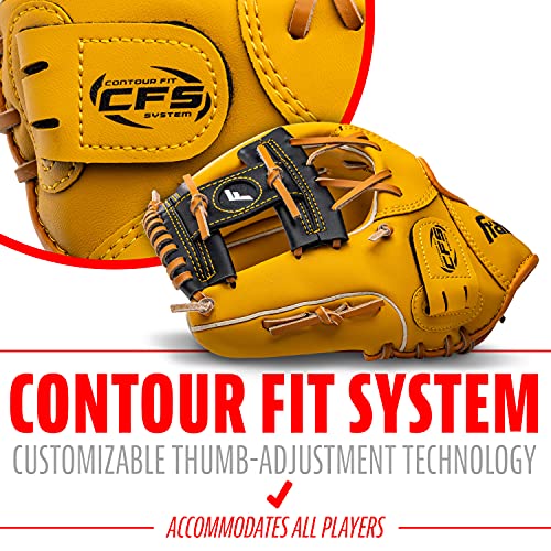 Franklin Sports Field Master Baseball + Softball Glove - Field Master Adult + Youth Baseball + Softball Mitt - Men's + Women's Gloves - color: Tan, style: 11" - I Web