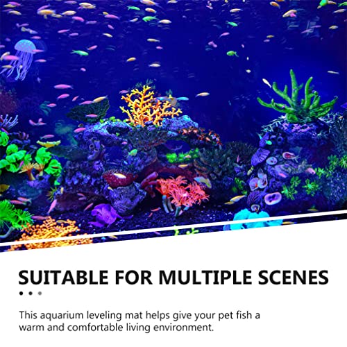 Ipetboom Aquarium Leveling Mat Thicken Non- Shock-Absorbing Pad for Fish Tank Thick Wear-Resistant Mat for Tank Bottom and Stability
