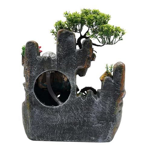 Fountain Rockery Ornaments Fish Tank Decor Modern Desktop Fountain Accessories Tabletop Water Fountain