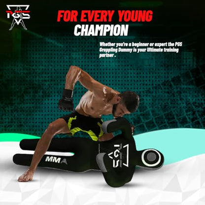 MMA Grappling Dummy Brazilian JIU Jitsu BJJ Punching Bag for Self Defense Wrestling Judo Karate Boxing Throwing Submission Standing Position - UNFILLED - color: Black Grey, size: 4FT / 47"